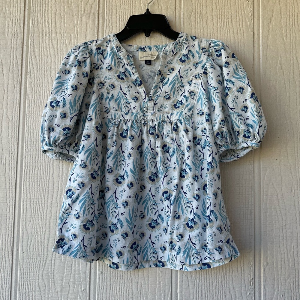 Universal Thread Floral Puff Sleeve Top